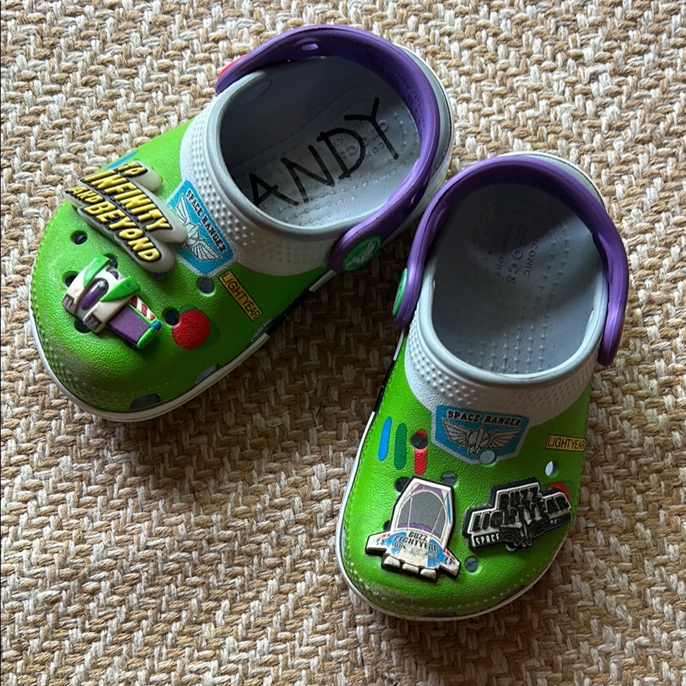 Buzz Lightyear Kids Clogs - Green & Purple